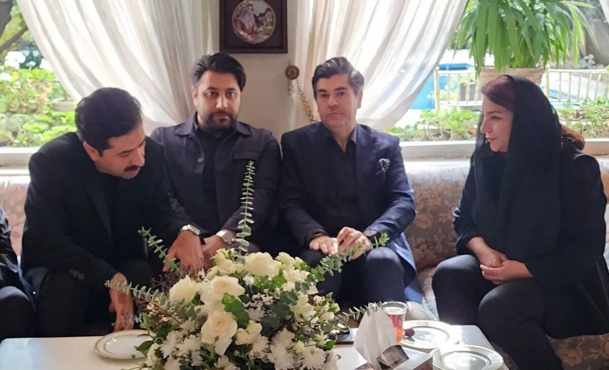 (تصاویر) حضور تهمینه میلانی، احسان خواجه امیری، محمد معتمدی، سالار عقیلی، محمد گلریز و... در منزل استاد گلپا