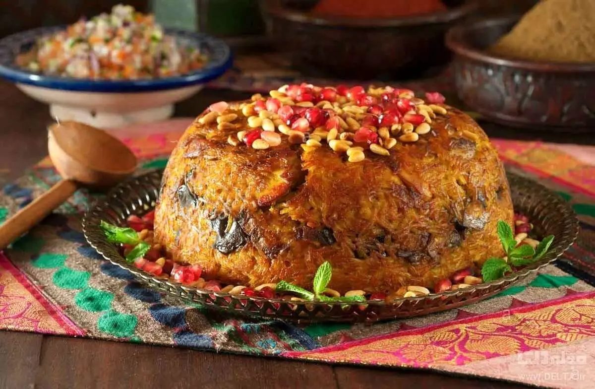 تهچین بادمجان با این روش معرکه میشود