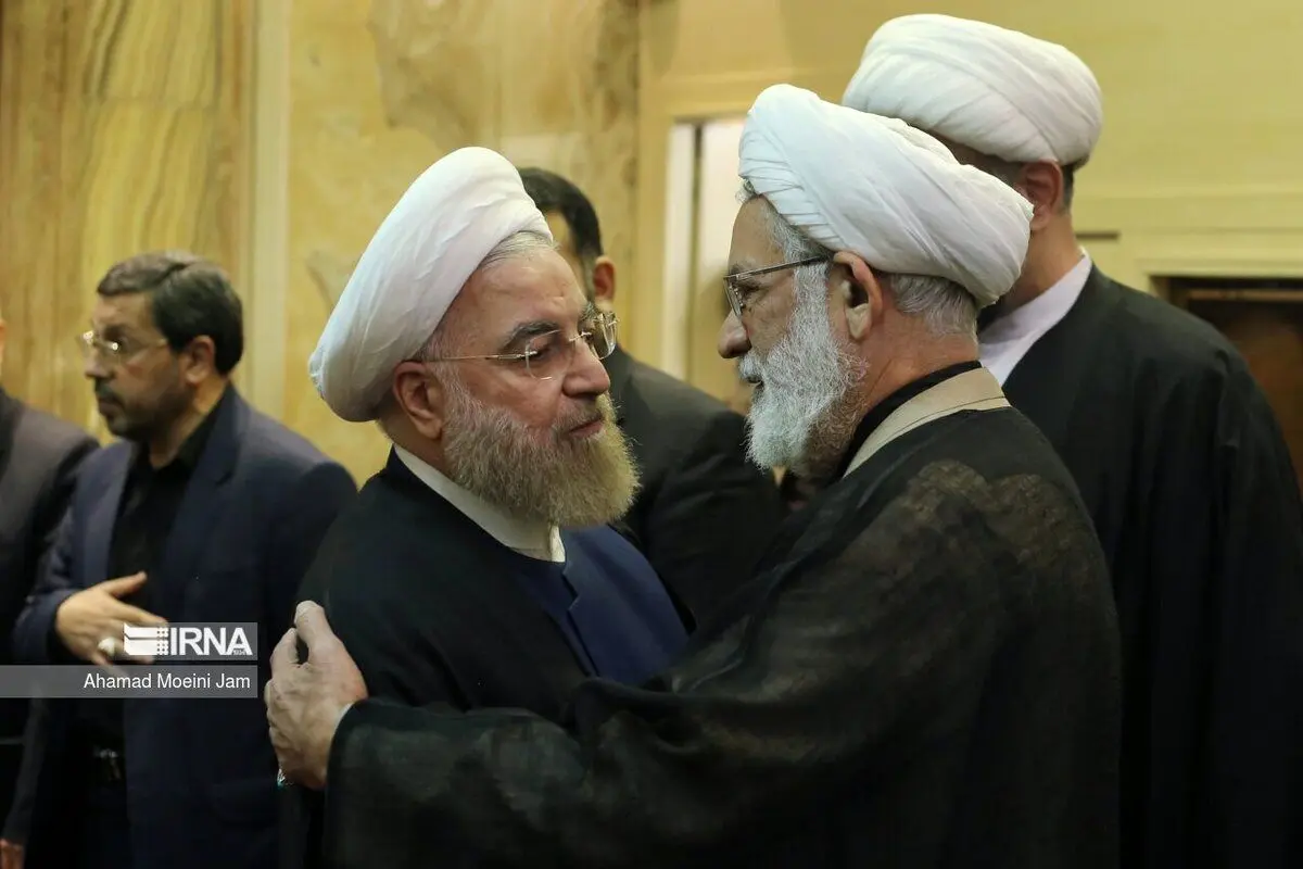 (تصاویر) مراسم ترحیم همسر حجت‌الاسلام منتظری رئیس دیوان عالی کشور