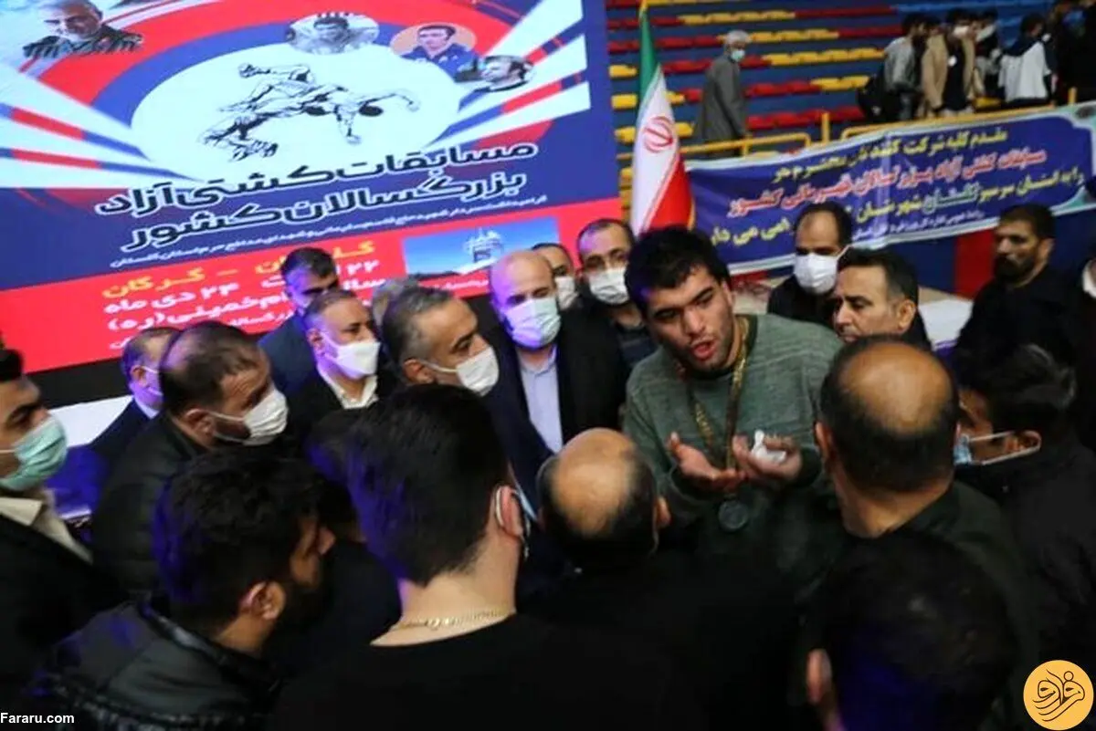 جنجال دوباره کشتی‌گیر پرحاشیه در لیگ کشتی؛ کلی حریف رکیک!