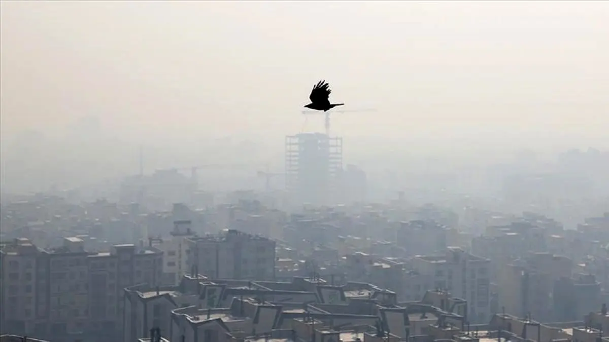 تصاویری هوایی از آلودگی آسمان امروز تهران