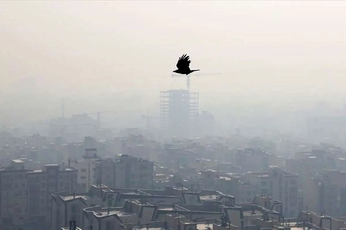 تصاویری هوایی از آلودگی آسمان امروز تهران