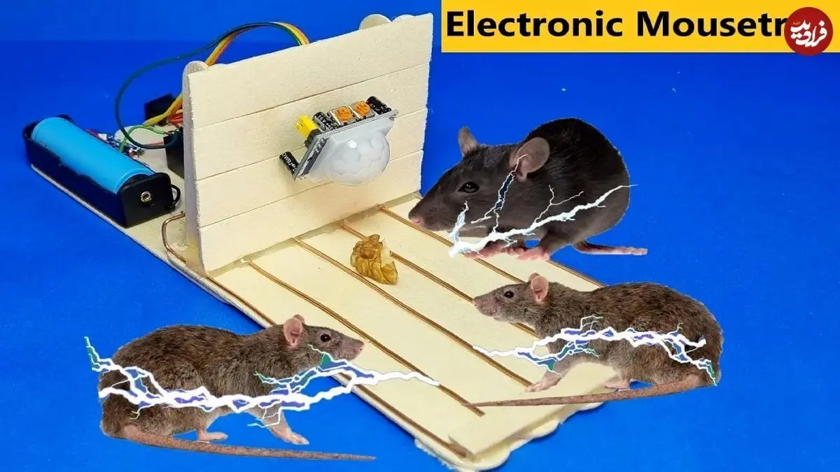 (ویدئو) ساخت تله موش برقی با استفاده از چوب بستنی و کابل
