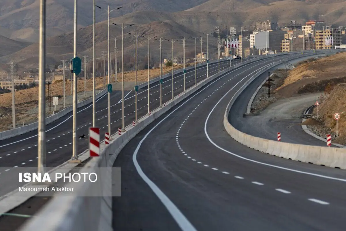 (تصاویر) فاز نخست بزرگراه شمالی کرج آماده بهره‌برداری