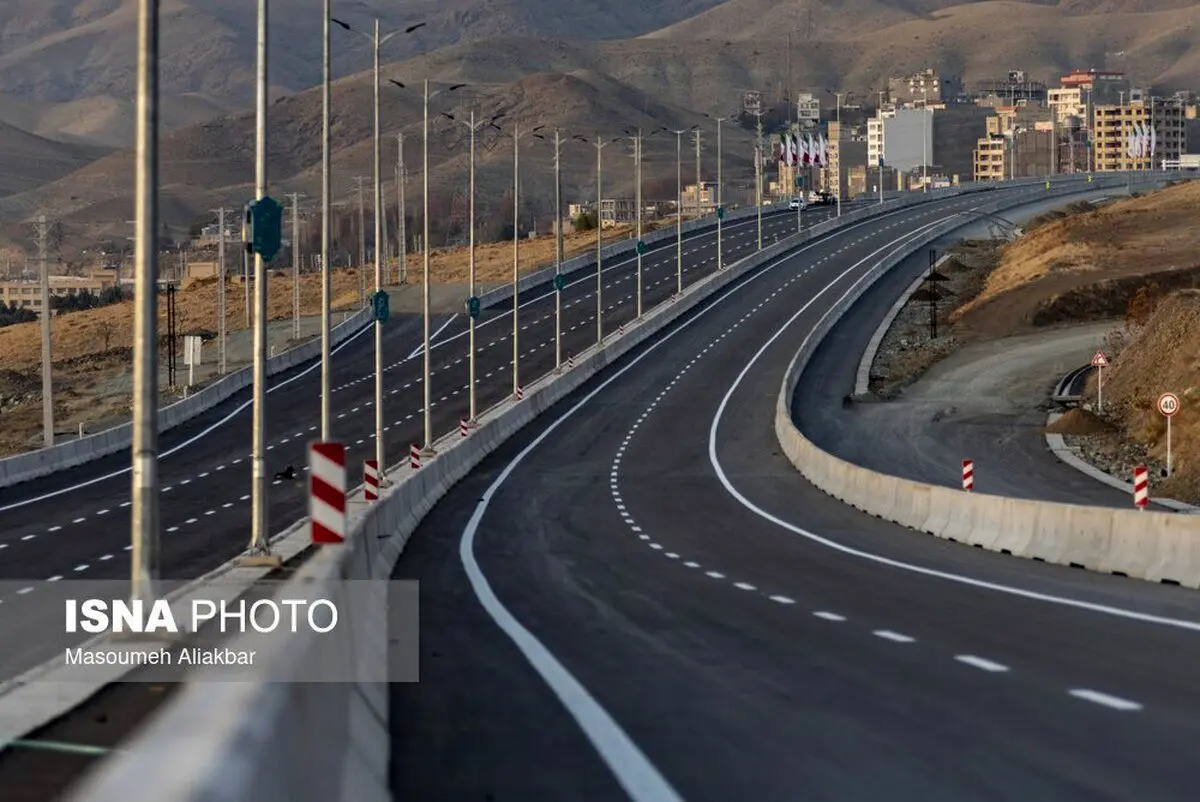 (تصاویر) فاز نخست بزرگراه شمالی کرج آماده بهره‌برداری