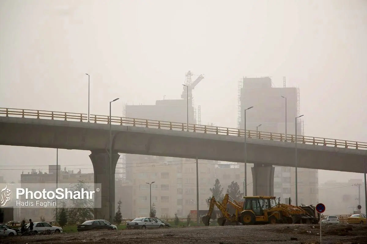 (تصاویر) وضعیت خطرناک هوای مشهد