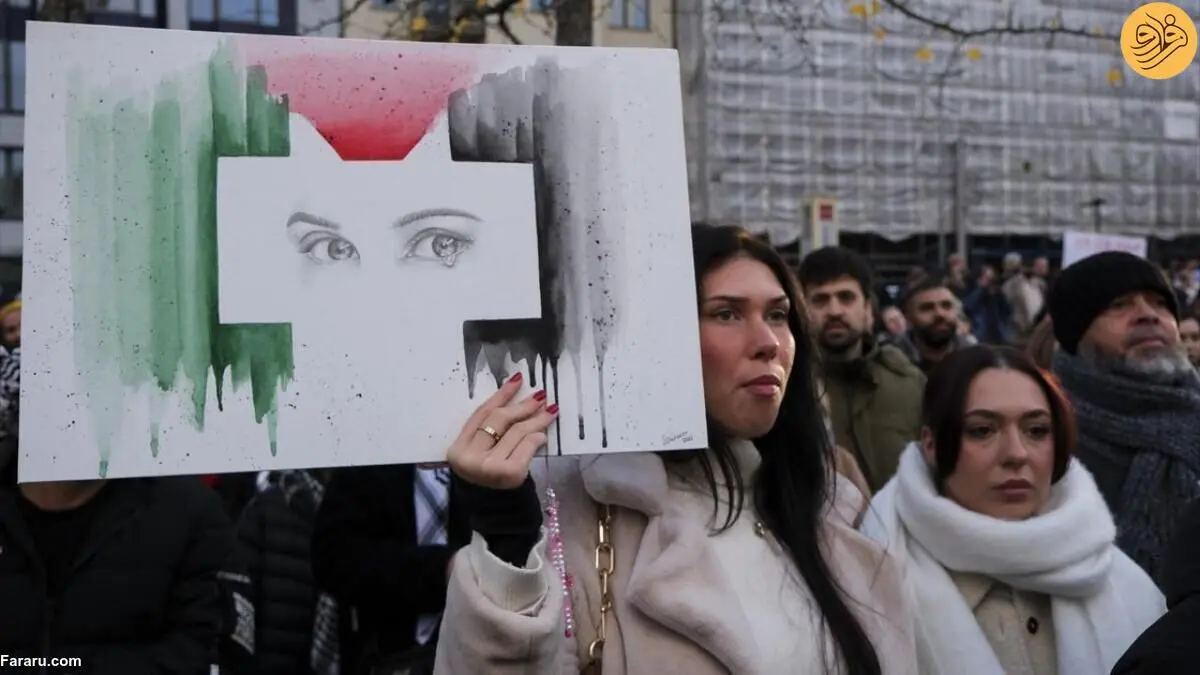 (تصاویر) هزاران نفر در آلمان برای حمایت از فلسطین تجمع کردند