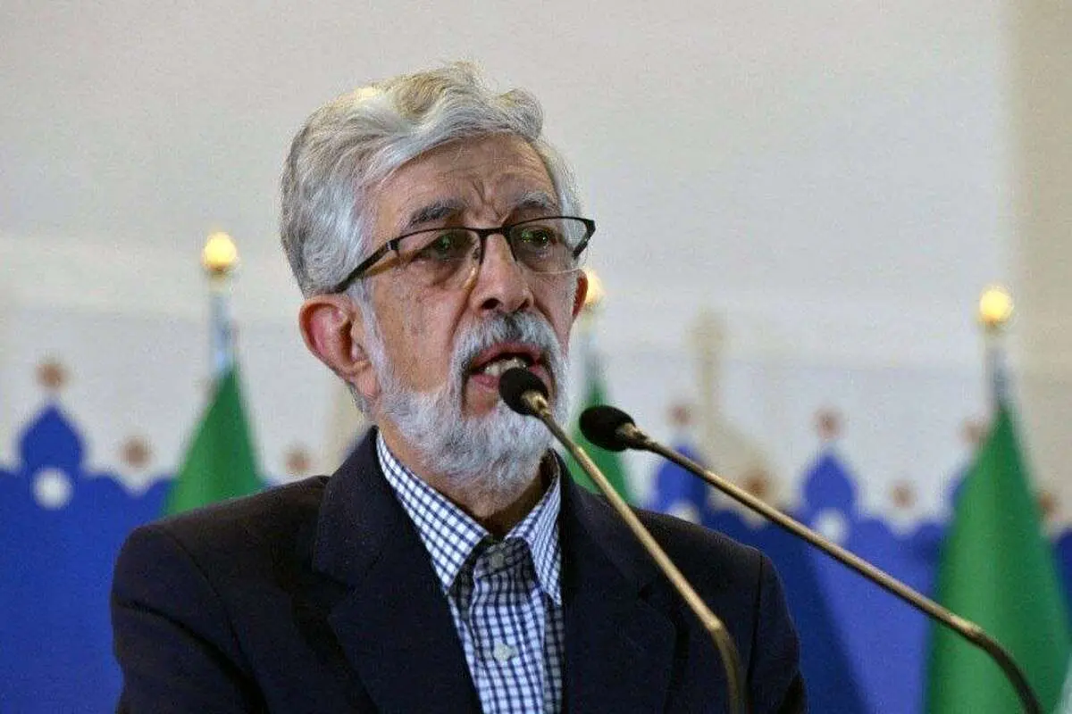 جنجال در زمان سخنرانی حدادعادل /حاضران سالن را ترک کردند