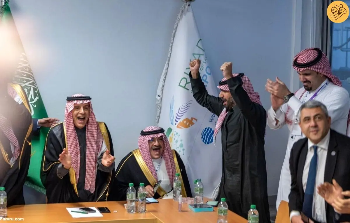 (ویدئو) لحظه شادی نمایندگان عربستان پس از کسب میزبانی نمایشگاه اکسپو ۲۰۳۰