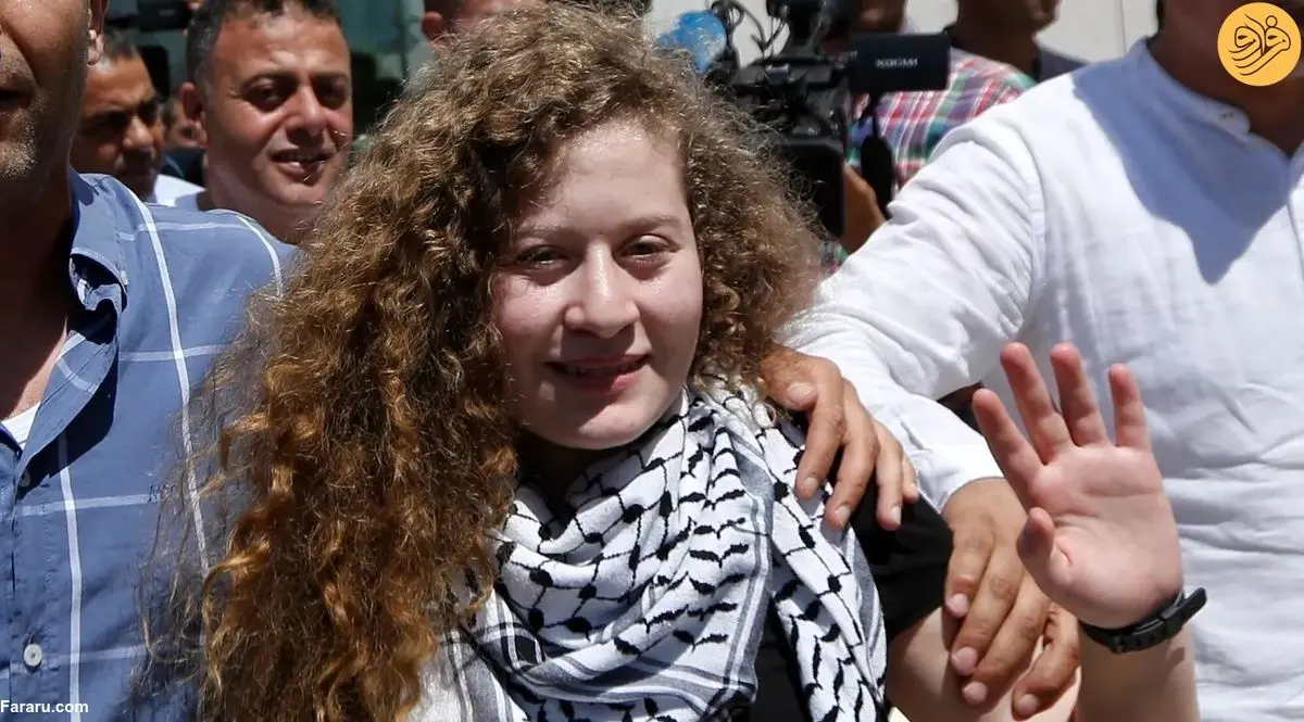 (ویدئو) دختر شجاع فلسطینی آزاد شد