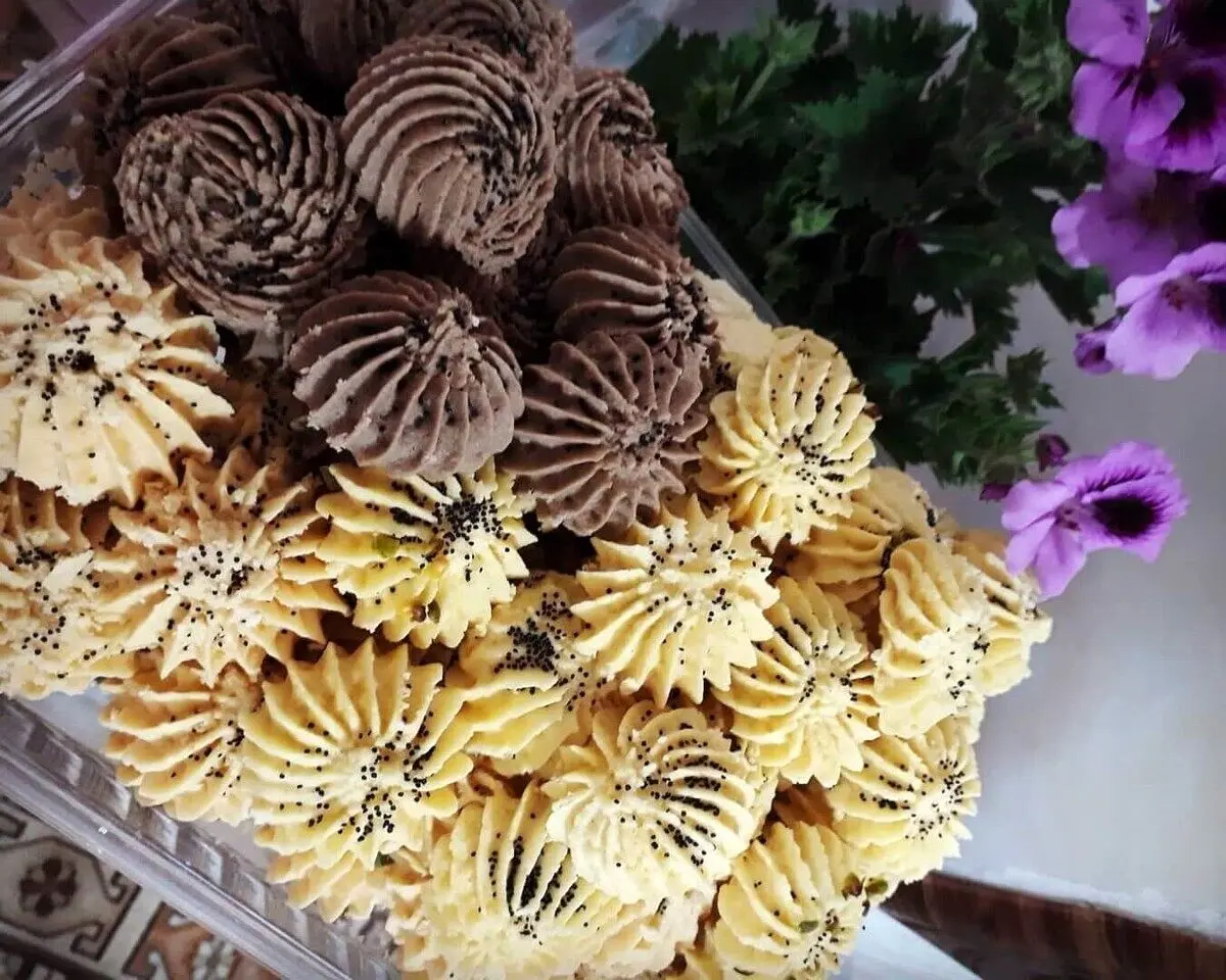 طرز تهیه شیرینی بهشتی با روغن مایع با و بدون فر