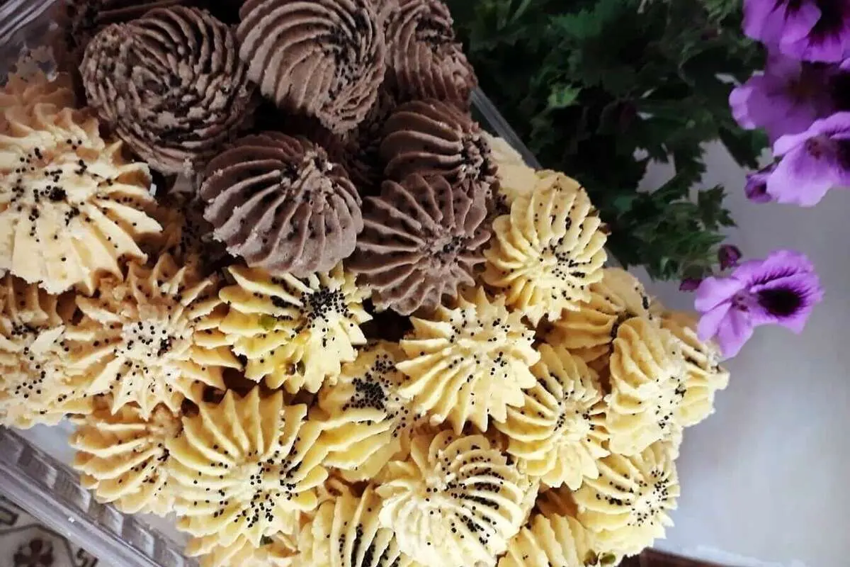 طرز تهیه شیرینی بهشتی با روغن مایع با و بدون فر