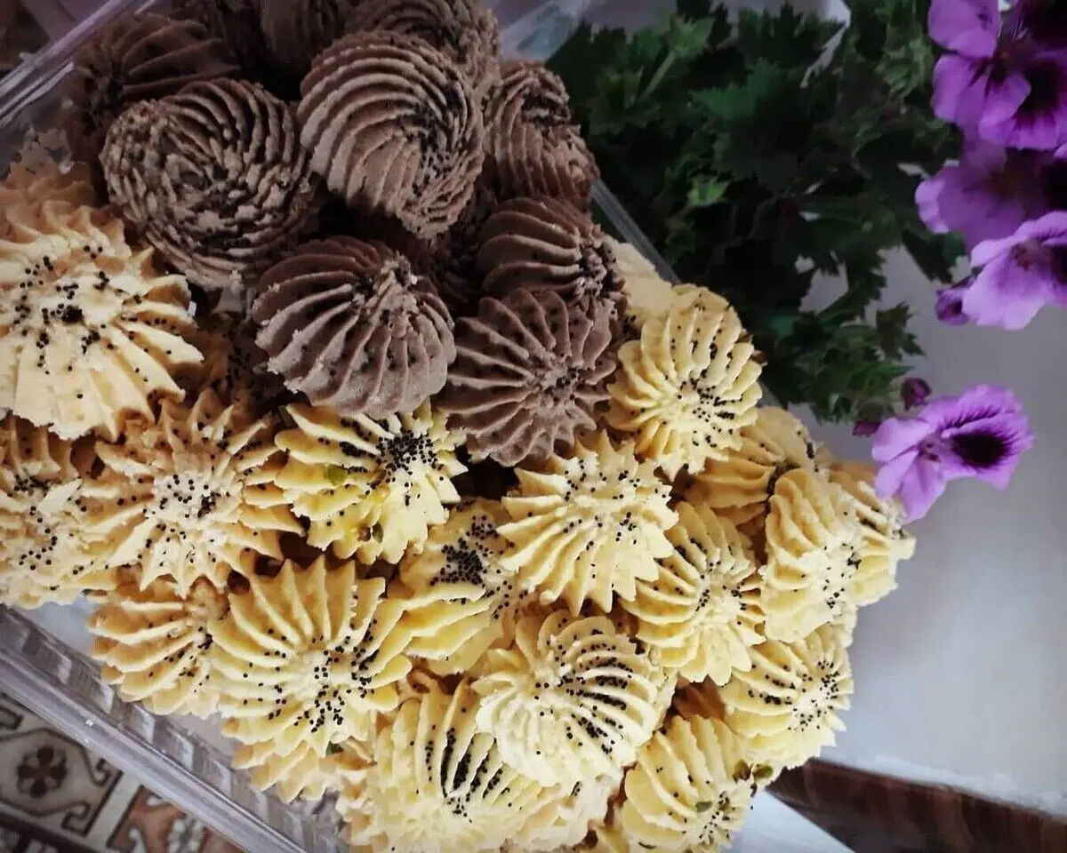طرز تهیه شیرینی بهشتی با روغن مایع با و بدون فر