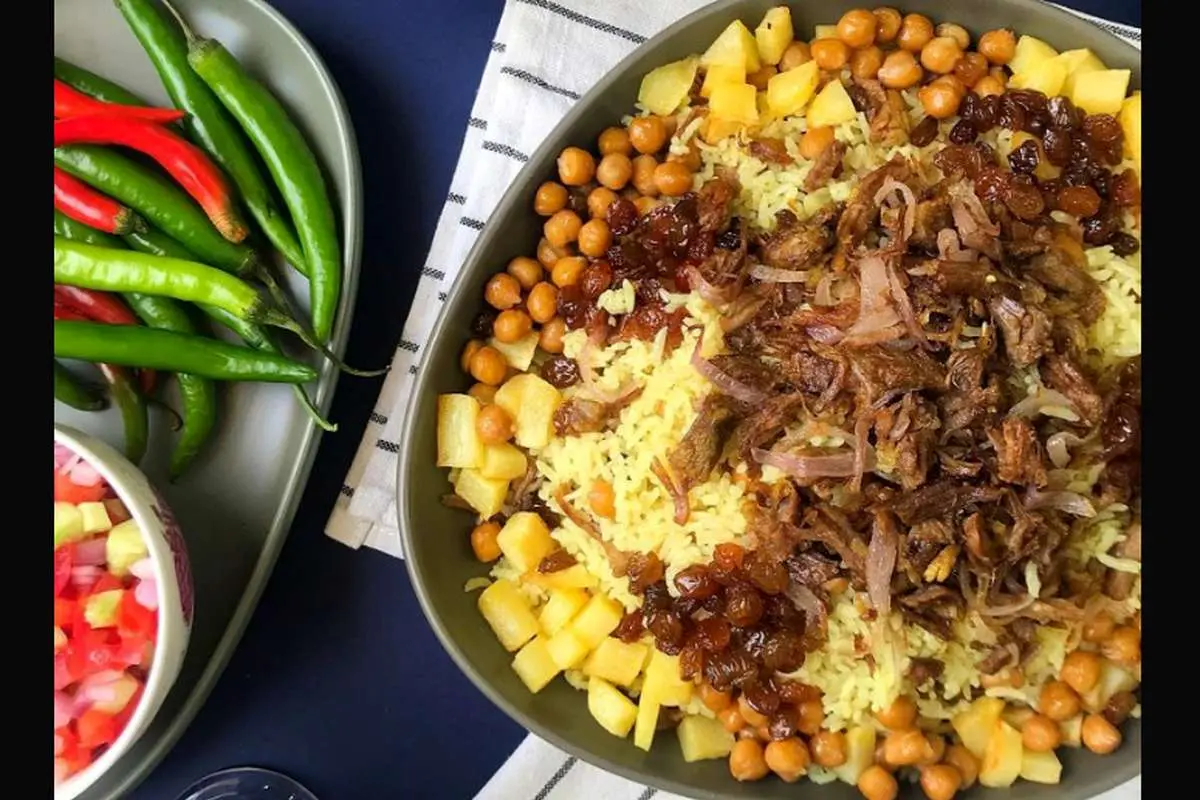 طرز تهیه گوبولی پلو مجلسی با گوشت؛ به روش سنتی هرمزگان