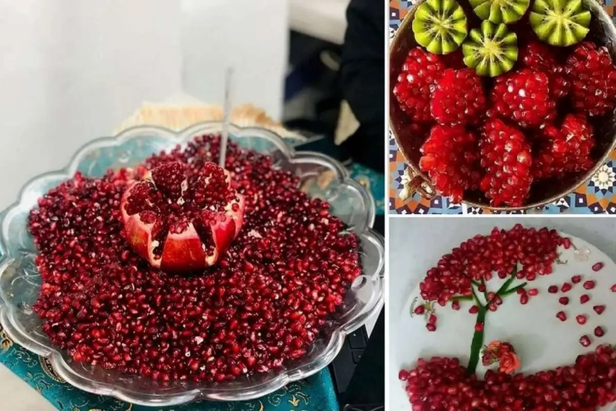 (تصاویر) انار شب یلدا رو اینجوری تزئین کن