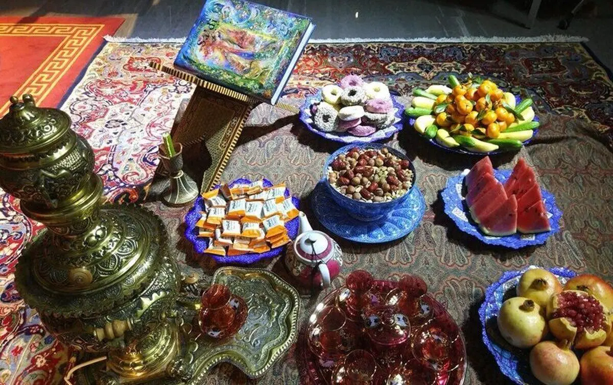 رسم جالب شب یلدا در تهران قدیم