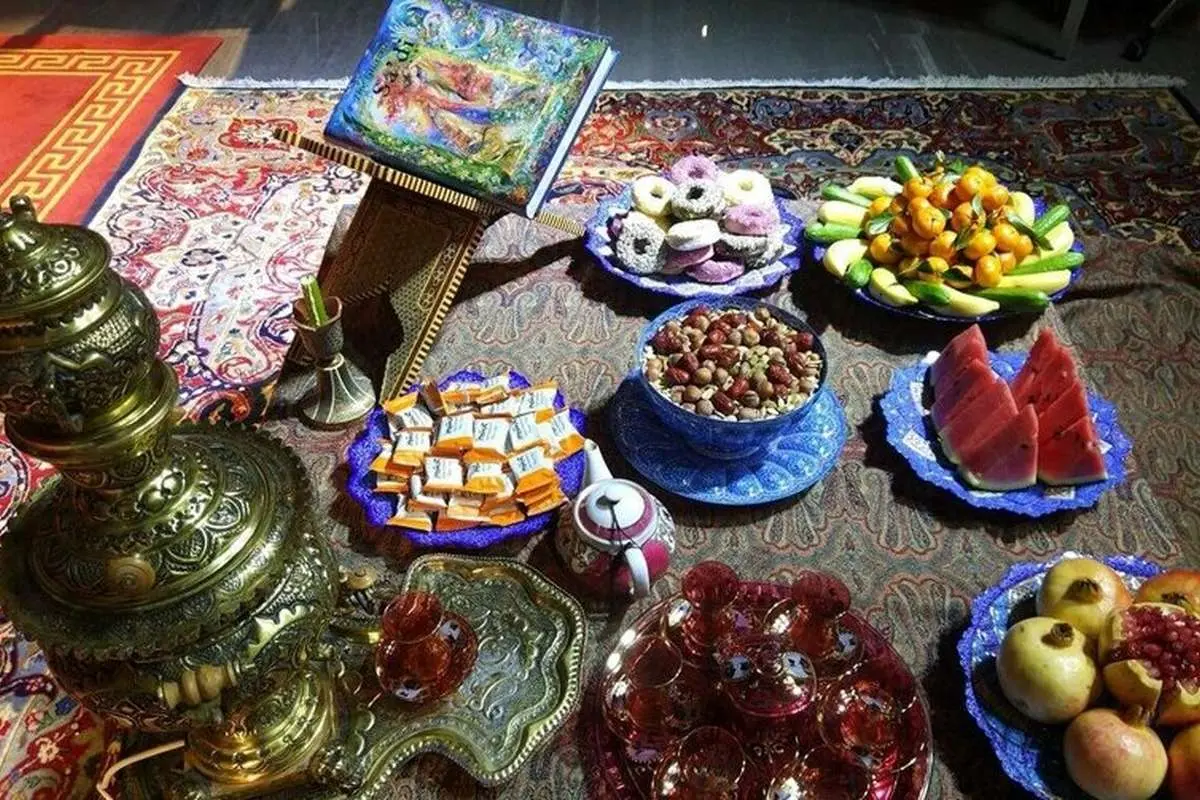 رسم جالب شب یلدا در تهران قدیم