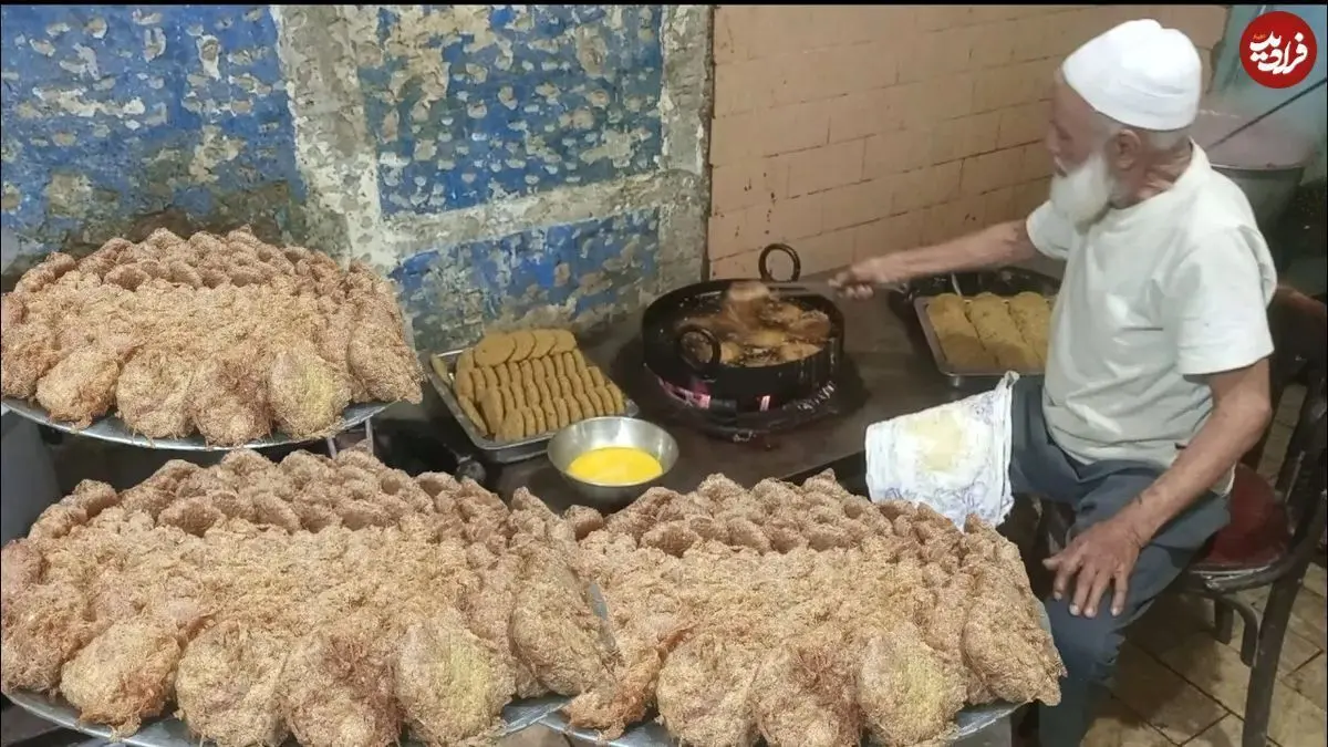(ویدئو) طبخ شامی کباب توسط آشپز مسن پاکستانی