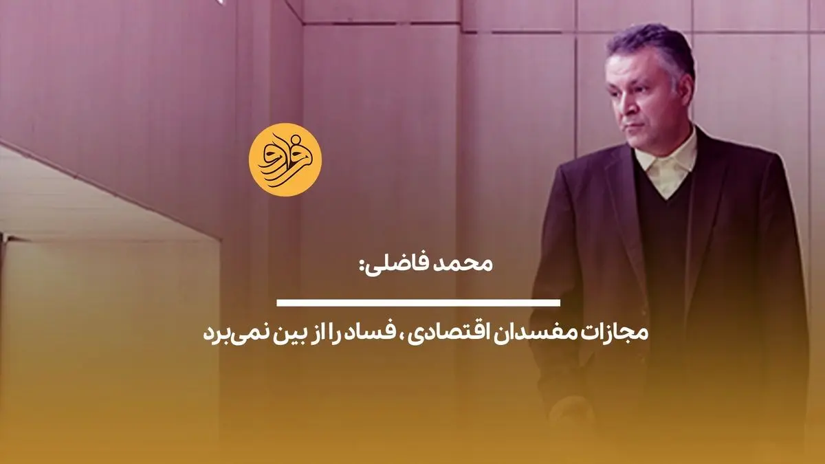 (ویدیو) محمد فاضلی: مجازات مفسدان اقتصادی، فساد را از بین نمی‌برد