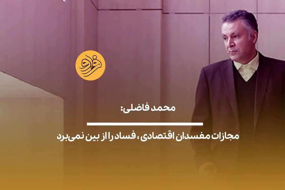 (ویدیو) محمد فاضلی: مجازات مفسدان اقتصادی، فساد را از بین نمی‌برد