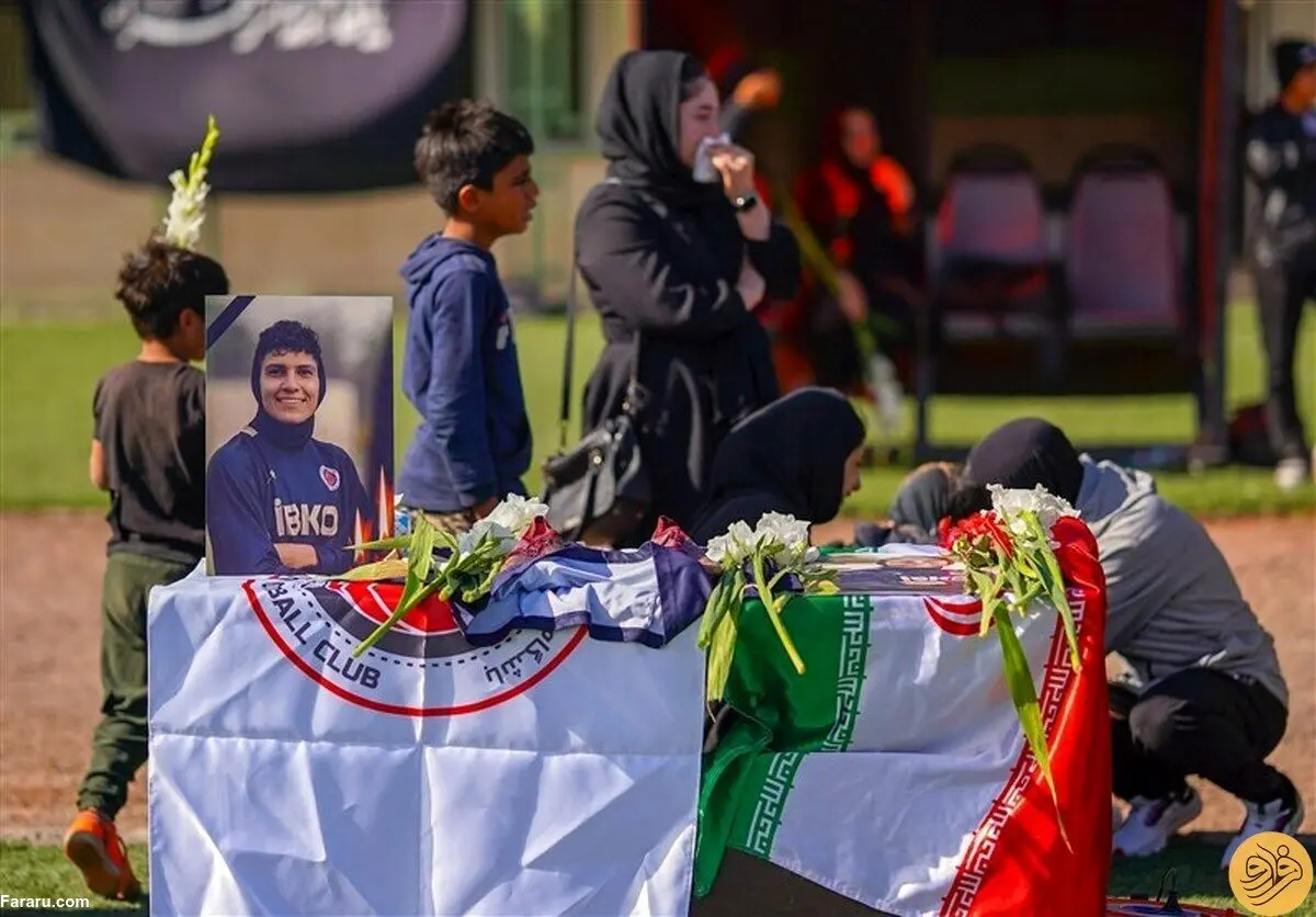 آخرین مراسم وداع با ملیکا محمدی قبل از دفن در آمریکا