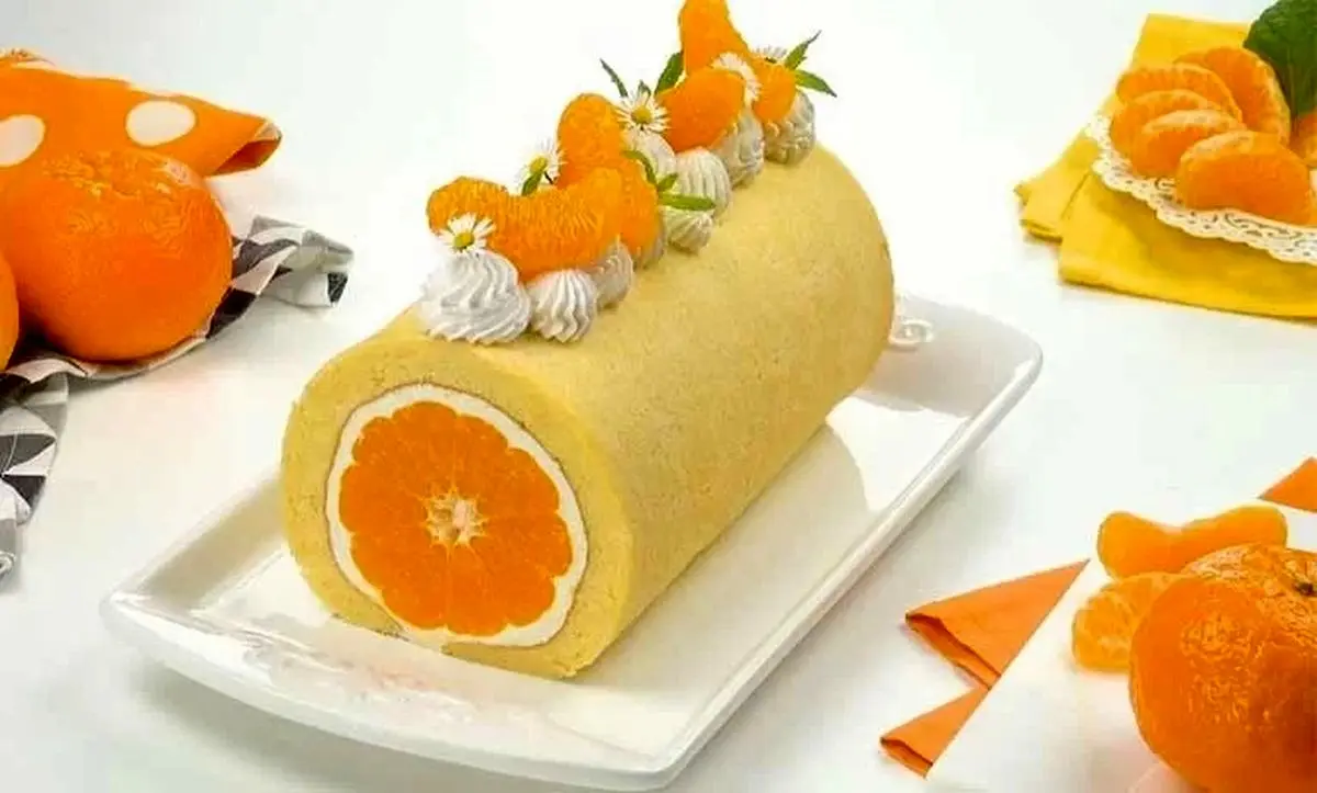 طرز تهیه رولت پرتقال به روش قنادی؛ خوشمزه و مخصوص