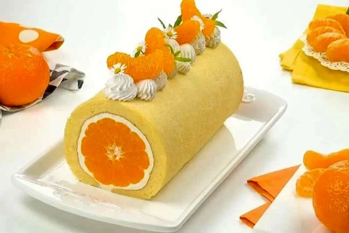 طرز تهیه رولت پرتقال به روش قنادی؛ خوشمزه و مخصوص