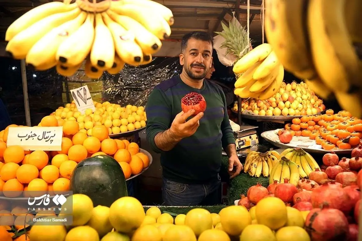 (تصاویر) بازار سنندج در آستانه «شب چله»