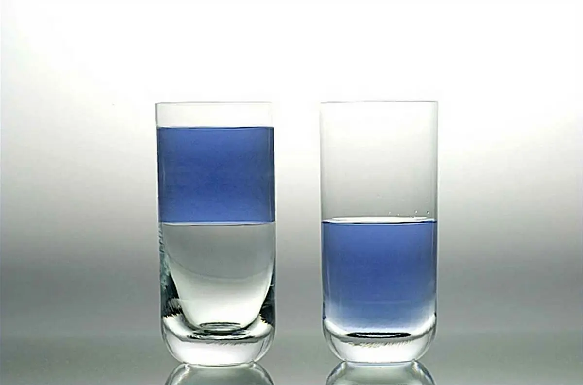 (ویدیو) فرق واقعی نیمه پر و نیمه خالی لیوان