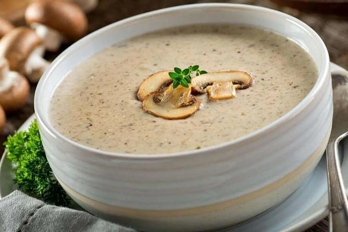 (ویدئو) طرز تهیه سوپ قارچ و خامه