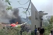 ببینید؛ سقوط هواپیمای مسافربری در احمدآباد هند