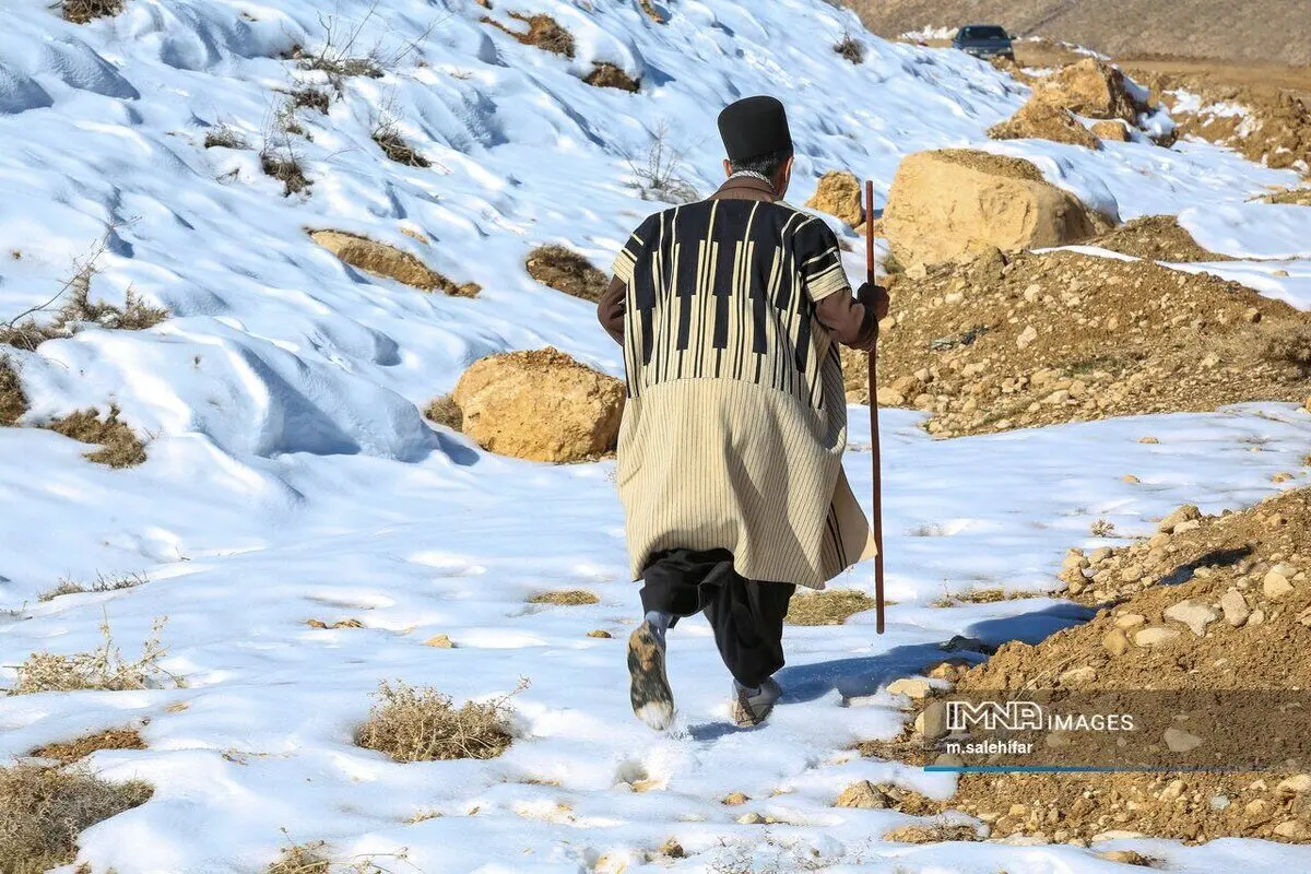 (تصاویر) زمستان نیمه‌جان صمصامی کوهرنگ