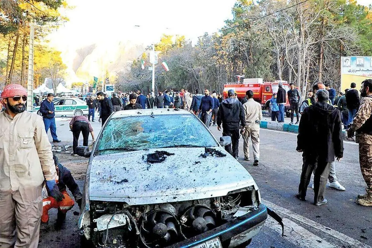 (ویدیو) اولین تصاویر از لحظۀ انفجار دوم تروریستی در کرمان