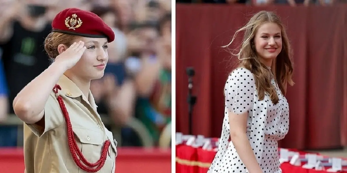 (تصاویر) نخستین حضور ملکه آینده اسپانیا در رژه ارتش پس از آغاز آموزش‌های نظامی