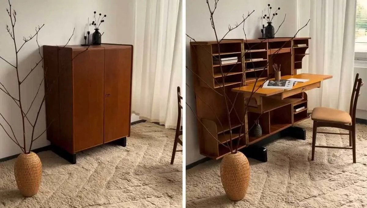 (ویدئو) باور می‌کنید این میز پیشرفته دهه ۵۰ ساخته شده است؟!