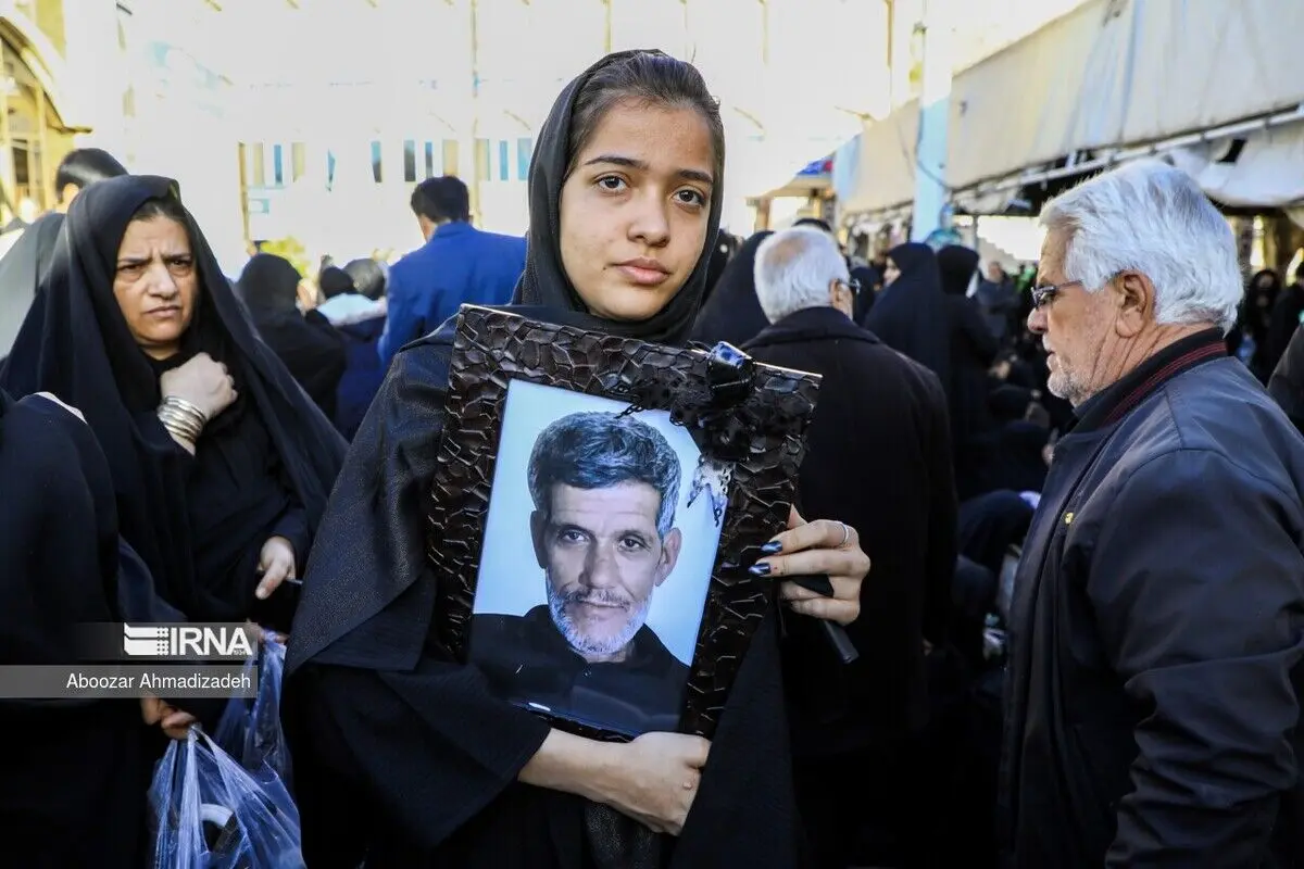 (تصاویر) مراسم هفتمین روز شهدای حادثه تروریستی کرمان