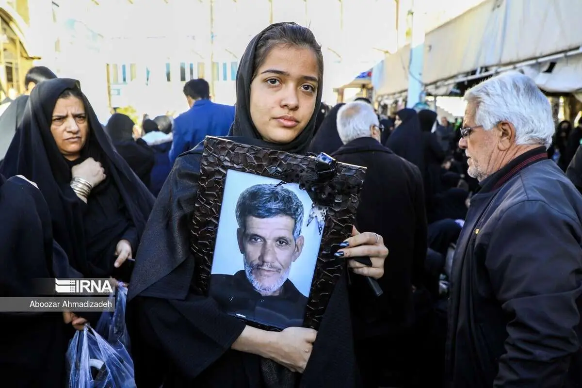 (تصاویر) مراسم هفتمین روز شهدای حادثه تروریستی کرمان