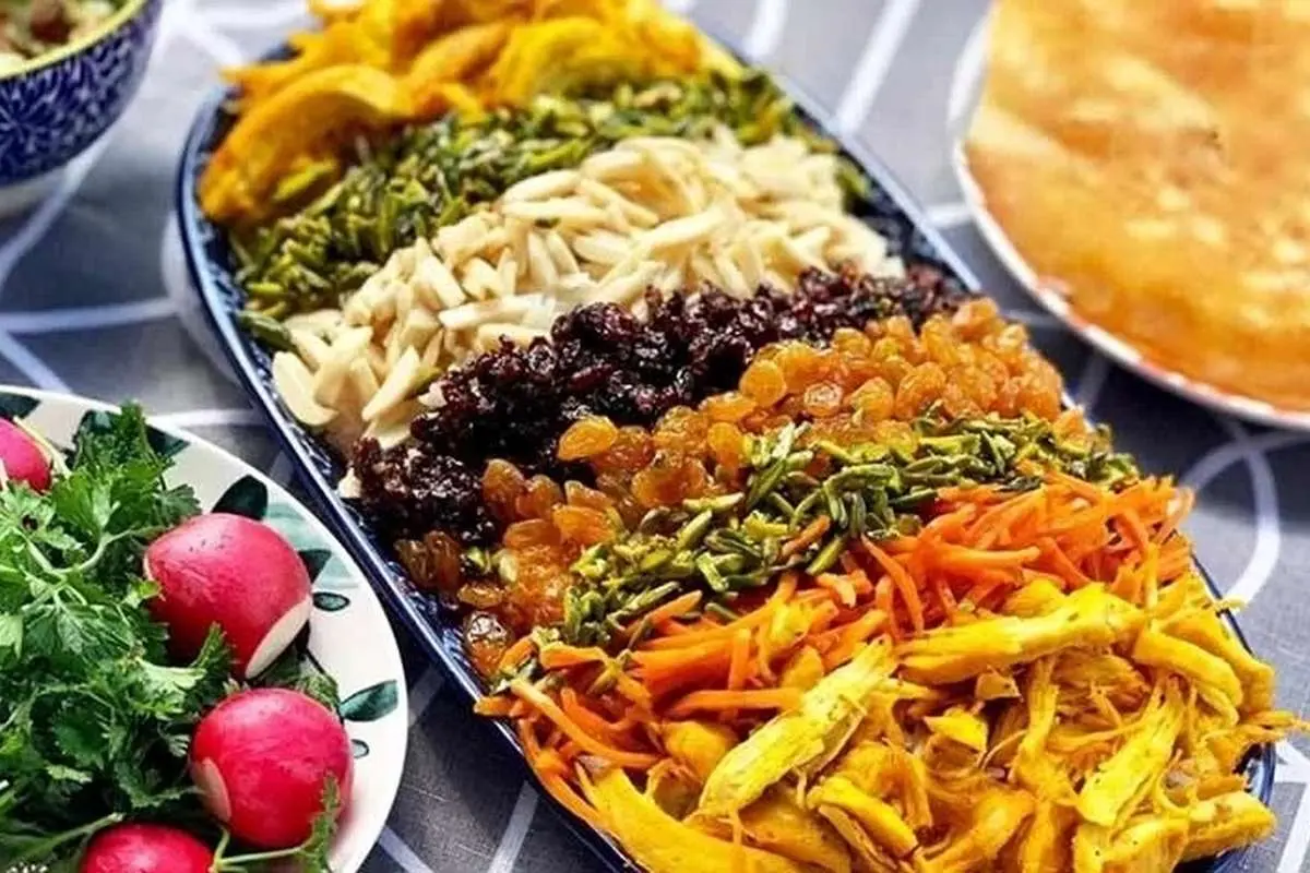 طرز تهیه هفت رنگ پلو تهرانی؛ خوشمزه و مجلسی