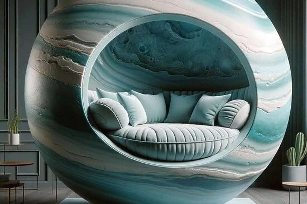 (تصاویر) خانه‌ای روی زمین با دکوراسیون کهکشانی