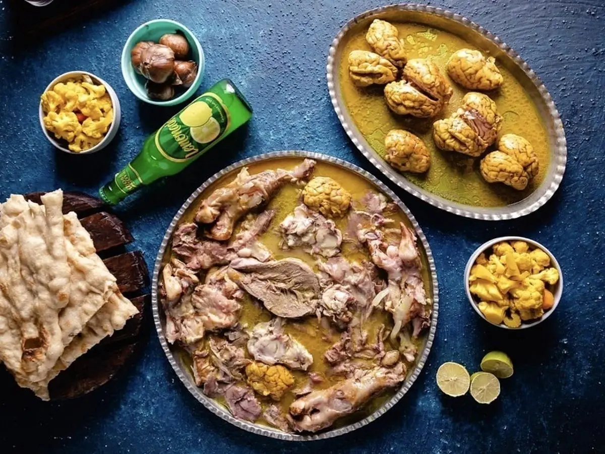 نرخ جالب آبگوشت و کله پاچه در سال ۱۳۵۱ شمسی
