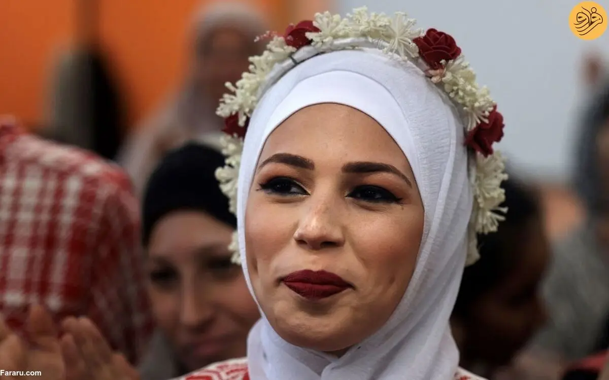 (ویدئو) جشن عروسی زوج فلسطینی در سایه حملات اسرائیل