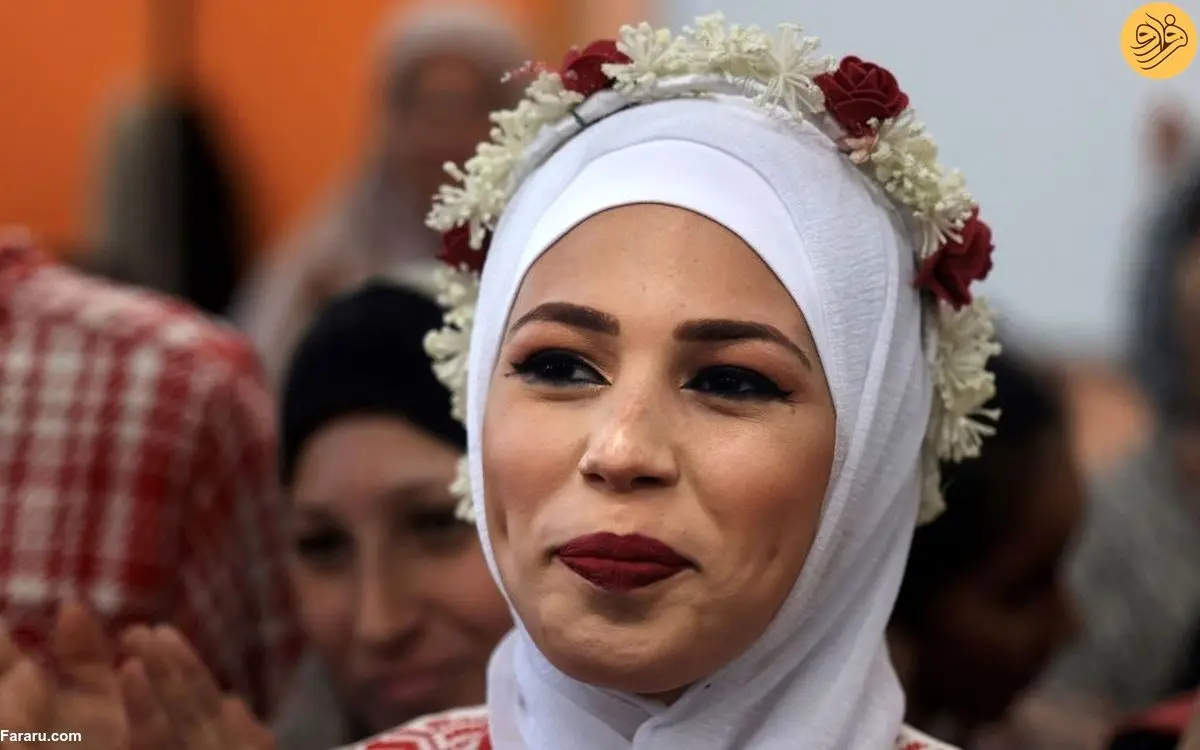 (ویدئو) جشن عروسی زوج فلسطینی در سایه حملات اسرائیل