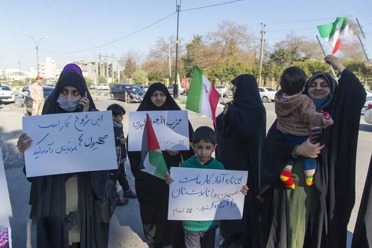 (تصاویر) تجمعی برای تقدیر از انتقام سخت سپاه
