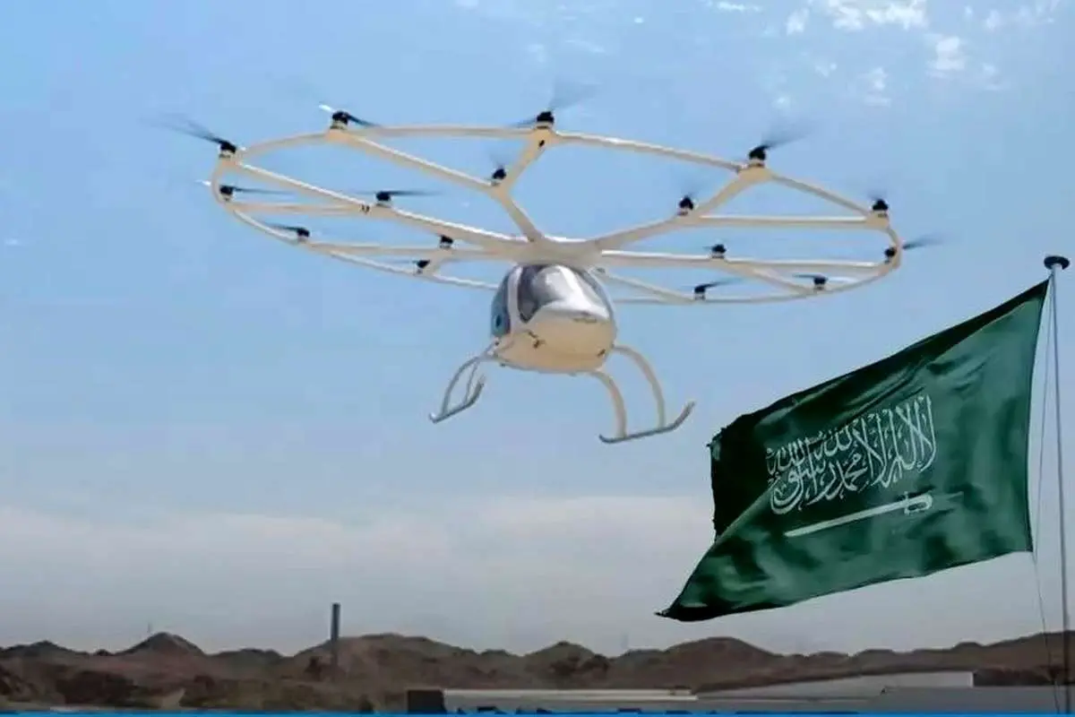 (ویدئو) تاکسی پرنده، خدمت جدید عربستان برای انتقال زائران