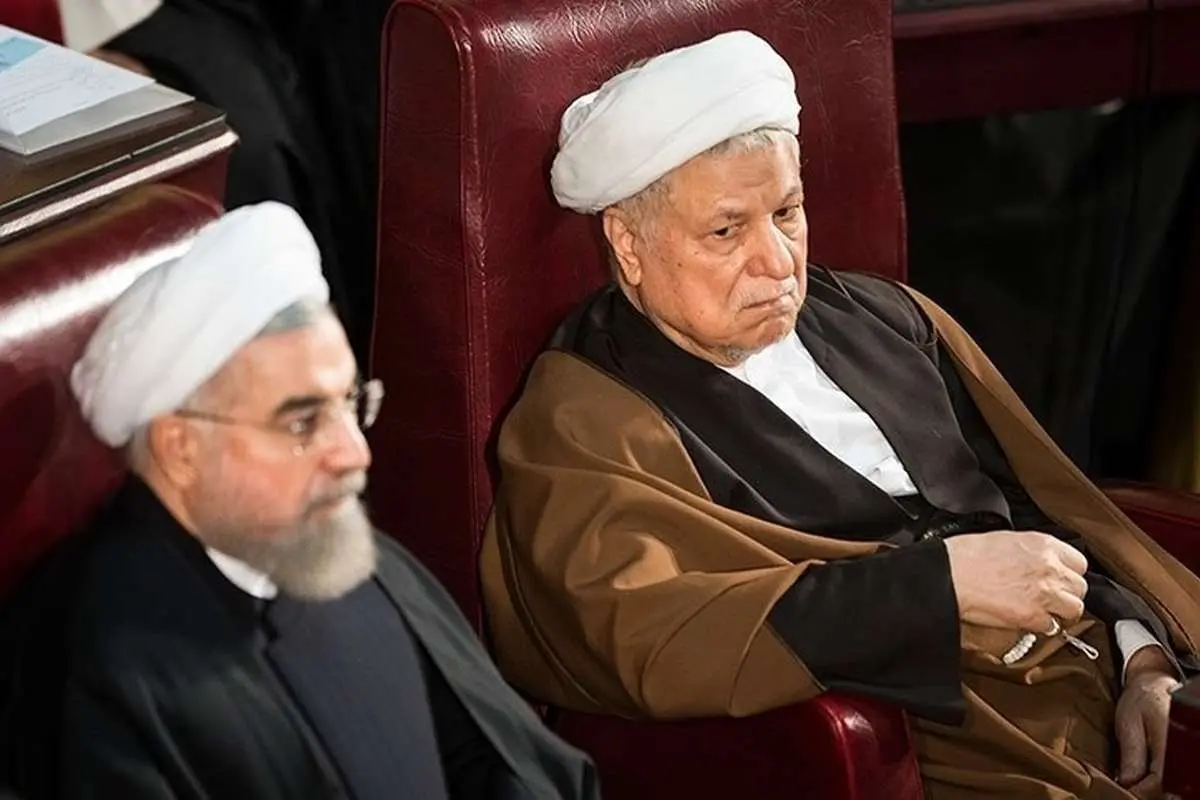 ۳ عکس ماندگار از آیت الله هاشمی و حسن روحانی در صحن مجلس خبرگان