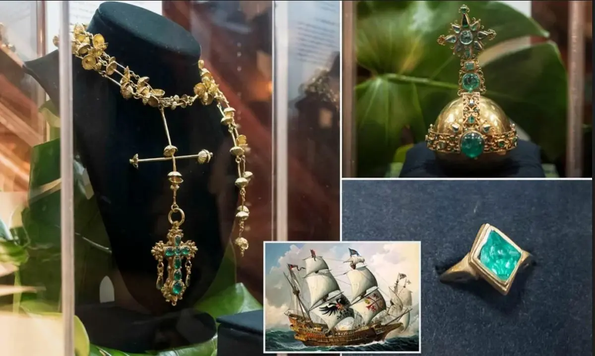 نمایش گنجینه ۱.۱ میلیارد دلاری یکی از معروف‌ترین کشتی‌های غرق شده‌ی دنیا