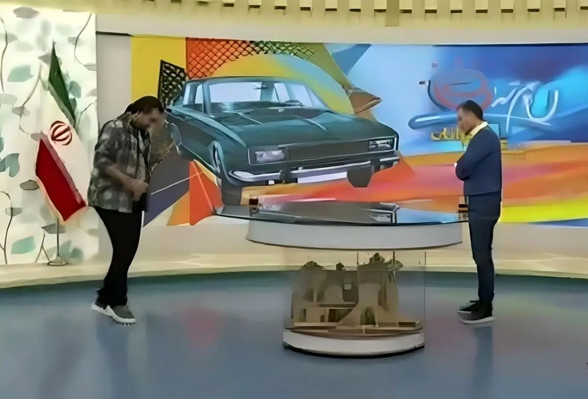 (ویدئو) بدنسازی مجری صداوسیما در آنتن زنده!