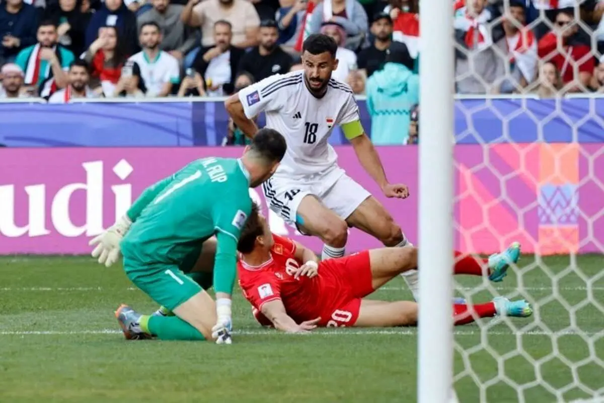 (ویدیو) گل دوم عراق به اردن توسط آیمن حسین