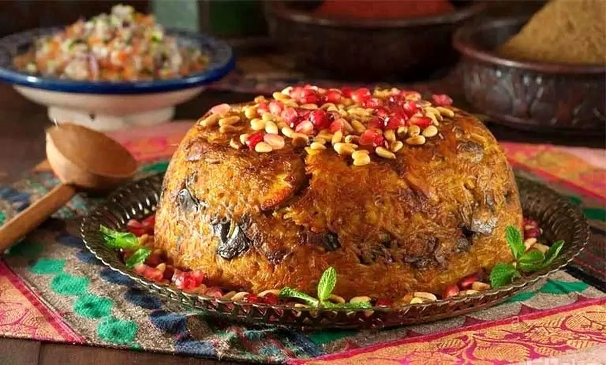 طرز تهیه ته چین مرغ و بادمجان؛ مجلسی و مخصوص