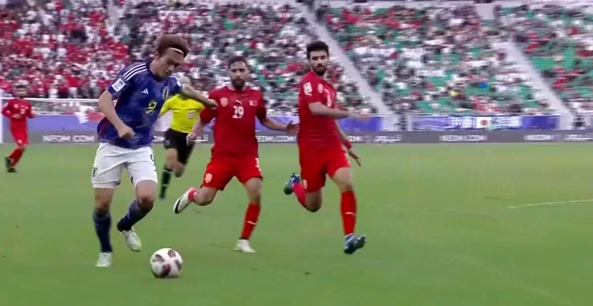 (ویدیو) گل دوم ژاپن به بحرین توسط تاکفوسا کوبو